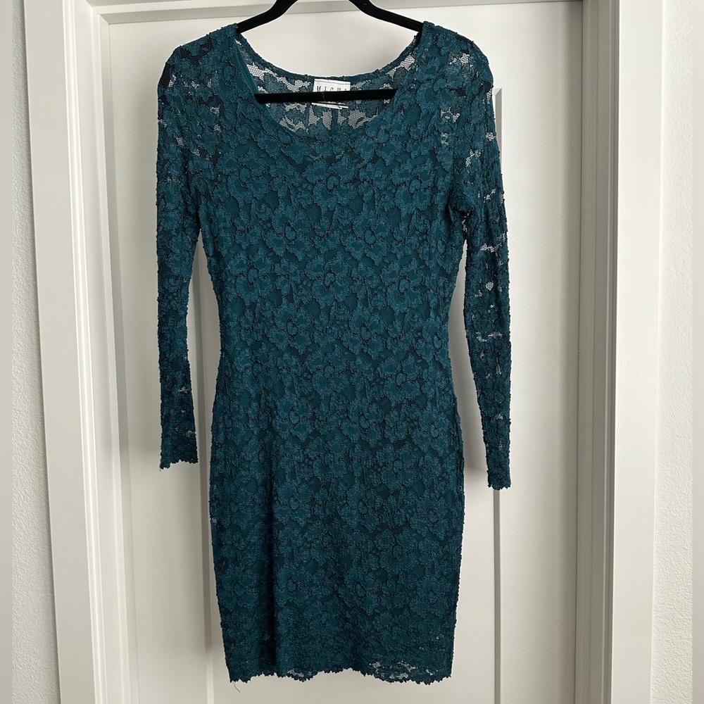 Michi Vintage Teal Lace Dress